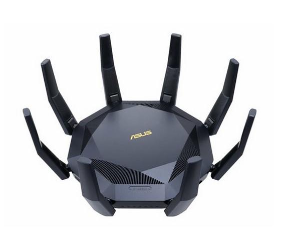 Рутер Asus RT-AX89X, 4800Mbs, 3G/4G, WAN/LAN: 1 x 10GBase-T, 8 x 10Base-T/100Base-TX/1000Base-T, 1 x 10Gb Ethernet, 8 външни антени