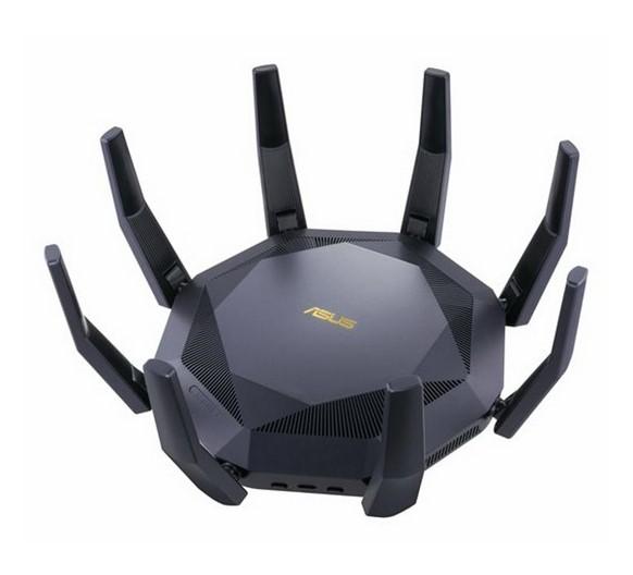 Рутер Asus RT-AX89X, 4800Mbs, 3G/4G, WAN/LAN: 1 x 10GBase-T, 8 x 10Base-T/100Base-TX/1000Base-T, 1 x 10Gb Ethernet, 8 външни антени