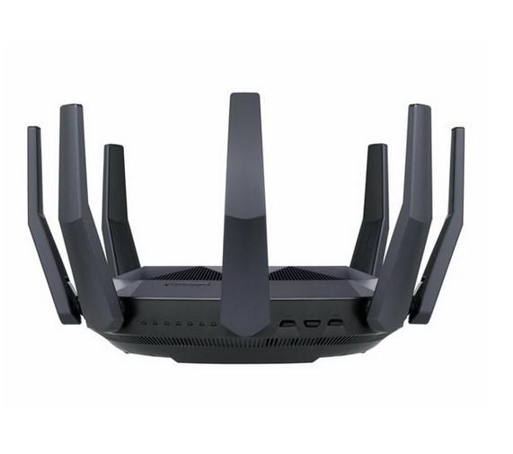 Рутер Asus RT-AX89X, 4800Mbs, 3G/4G, WAN/LAN: 1 x 10GBase-T, 8 x 10Base-T/100Base-TX/1000Base-T, 1 x 10Gb Ethernet, 8 външни антени