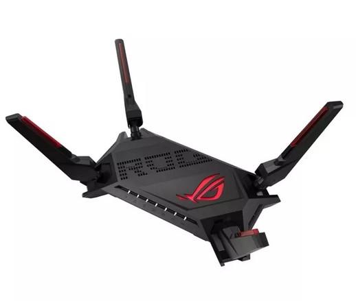 Рутер Asus ROG Rapture GT-AX6000 Dual-Band WiFi 6 802.11ax, 6000Mbps, 2.4GHz (1148Mbps), 5GHz (4804 Mbps), 1x LAN 10/100/1000/2500, 4x LAN 10/100/1000, 1x WAN 10/100/1000/2500, 1x USB 3.2 Gen 1