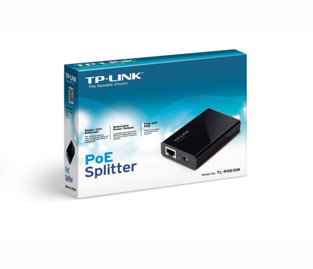 PoE сплитер TP-Link TL-POE10R, 1x GE PoE in port, 1x 5V/9V/12V power output