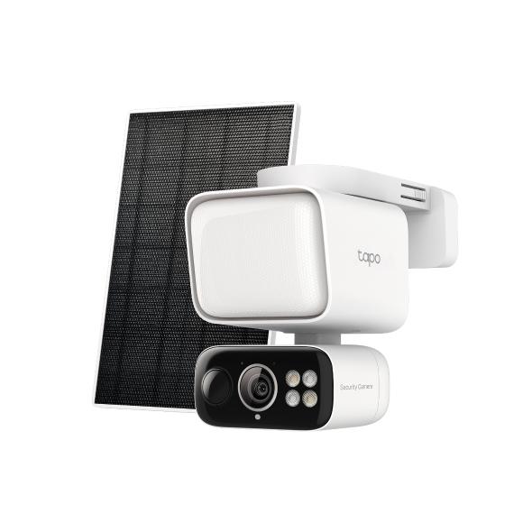 IP камера TP-Link Tapo C615F KIT с включен слънчев панел, 3MPix (2304x1296@20fps), IR осветеност (до 10m), външна IP65, Wi-Fi, microSD слот, двупосочен говорител