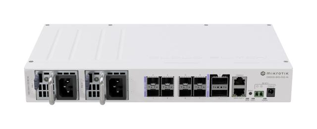Суич Mikrotik CRS510-8XS-2XQ-IN, 11 порта, 1x 10/100Mbps RJ-45, 2x 100G QSFP28, 8x 25G SFP28