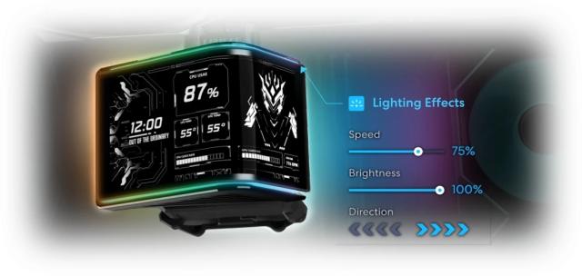 Охладител за процесор Lian Li HydroShift II OLED Curved 360 UNI FAN P28 - Black