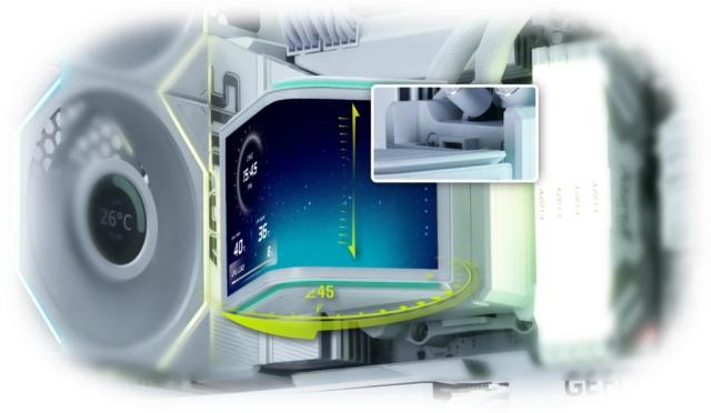 Охладител за процесор Lian Li HydroShift II OLED Curved 360 UNI FAN P28 - Black