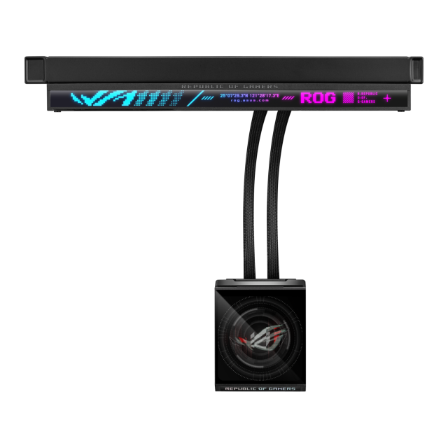 Охладител за процесор ASUS ROG Strix SLC IV 360 ARGB LCD, LGA 1700 / LGA 1851, AM4 / AM5, Черен