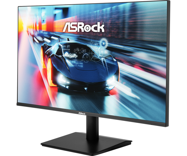 Монитор ASRock CL27FFAE, 24.5" (62.23 cm) FHD IPS Anti-Glare Display, 120Hz, 1ms (MPRT), 300 cd/m2, VGA, HDMI