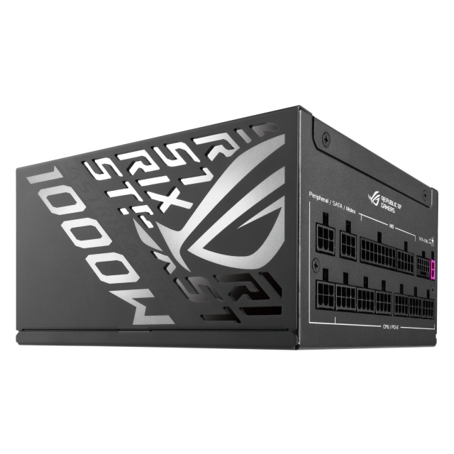 Захранващ блок ASUS ROG STRIX 1000W, Active PFC, PCIe 5.1/ATX 3.1, 80 Plus Platinum, Fully Modular