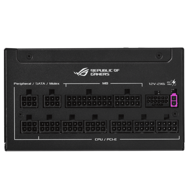 Захранващ блок ASUS ROG STRIX 1000W, Active PFC, PCIe 5.1/ATX 3.1, 80 Plus Platinum, Fully Modular