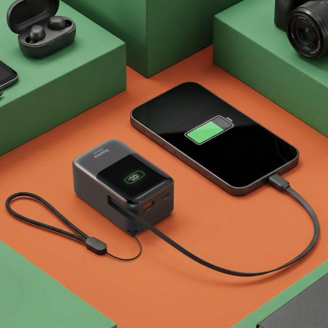 Външна батерия HAMA „Roll Up“, 10000 mAh, 20 W, USB Type-C