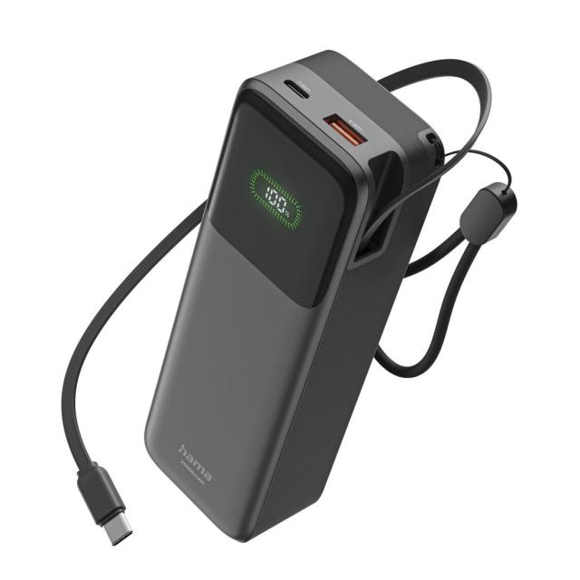 Външна батерия HAMA „Roll Up“, 20000 mAh, 45 W, USB Type-C