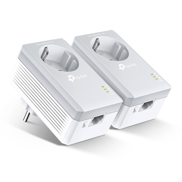 Powerline адаптер TP-Link TL-PA4010PKIT, AV600, 500Mbps, 1 x RJ45 10/100 Mbps FE порт