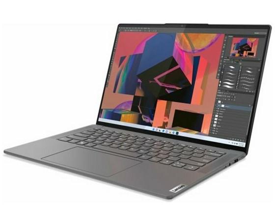 Лаптоп Lenovo Yoga Slim 7 Pro 14ARH7, (8-ядрен) AMD Ryzen 7 6800HS 3.2/4.7GHz, 14" (35.56 cm) 2.2K IPS 300nits Anti-glare, 100% sRGB Display, (HDMI), 16GB DDR5, 512GB SSD, Free DOS