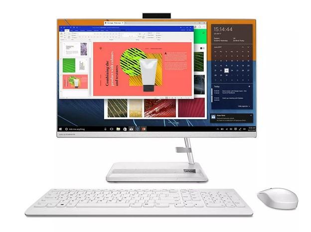 Настолен компютър All in One Lenovo IdeaCentre AIO 3 24ITL6, (4-ядрен) Tiger Lake Intel Core i5-1135G7 2.4/4.2 GHz, 23.8" (60.45 cm) Full HD IPS 250nits Display, 8GB DDR4, 256GB SSD, 2x USB 3.2 Gen 2, Free DOS