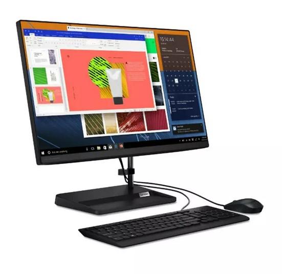 Настолен компютър All in One Lenovo IdeaCentre AIO 3 24ALC6, (4-ядрен) AMD Ryzen 3 5300U 2.6/3.8GHz, 23.8" (60.45 cm) IPS Full HD LED Frameless Display, 8GB DDR4, 256GB SSD, 2x USB 3.0, No OS