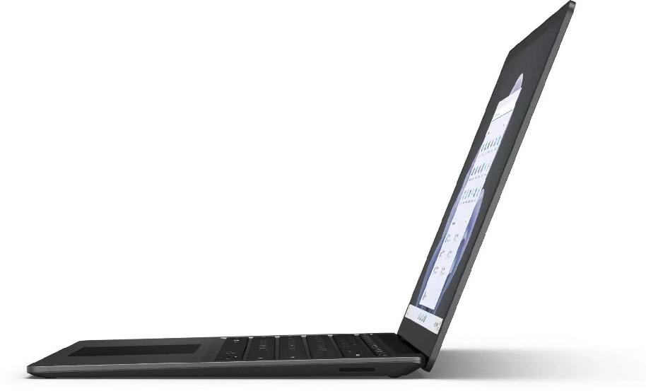 Лаптоп Microsoft Surface Laptop 5, (10-ядрен) Intel Core i5-1235U, 13.5" (2256 x 1504) PixelSense Display, Intel Iris Xe Graphics, 8GB RAM, 512GB SSD, Windows 11 Home, Black
