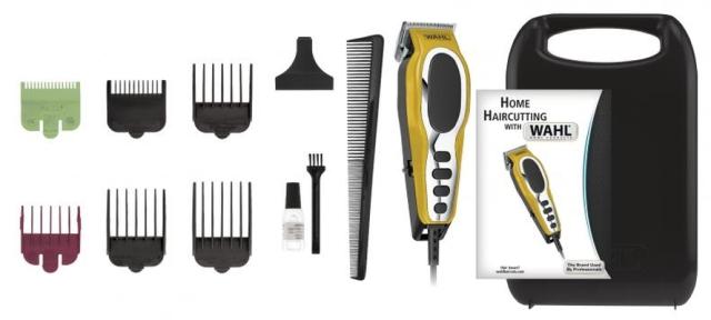 Машинка за подстригване Wahl 79111-1616, CloseCut, Corded Clipper Zero-overlap blades provide close cutting, 6 guide combs included