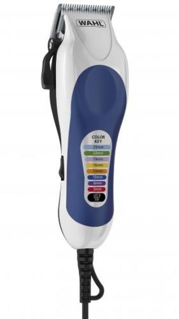 Машинка за подстригване Wahl 79300-1616, ColorPro, Corded Clipper Cutting length adjustment with taper lever, 8 colour coded guide combs and accessories