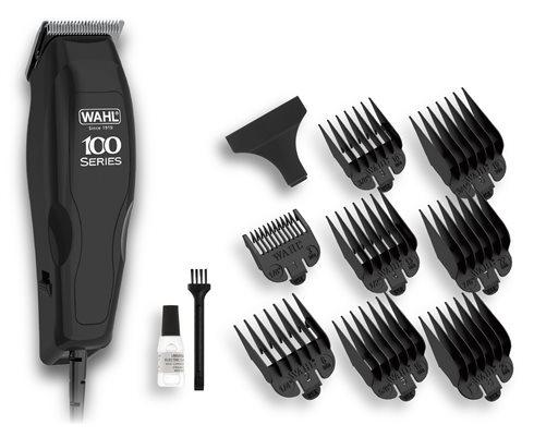 Машинка за подстригване Wahl 1395.046, HomePro 100, Corded Clipper, 12 piece haircutting kit, 8 guide combs, storage pouch and accessories