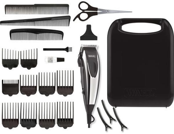 Машинка за подстригване Wahl 09243-2616, HomePro Clipper, Corded Clipper 22-Piece Haircutting Kit, Including taper lever, 10 guide combs and accessories