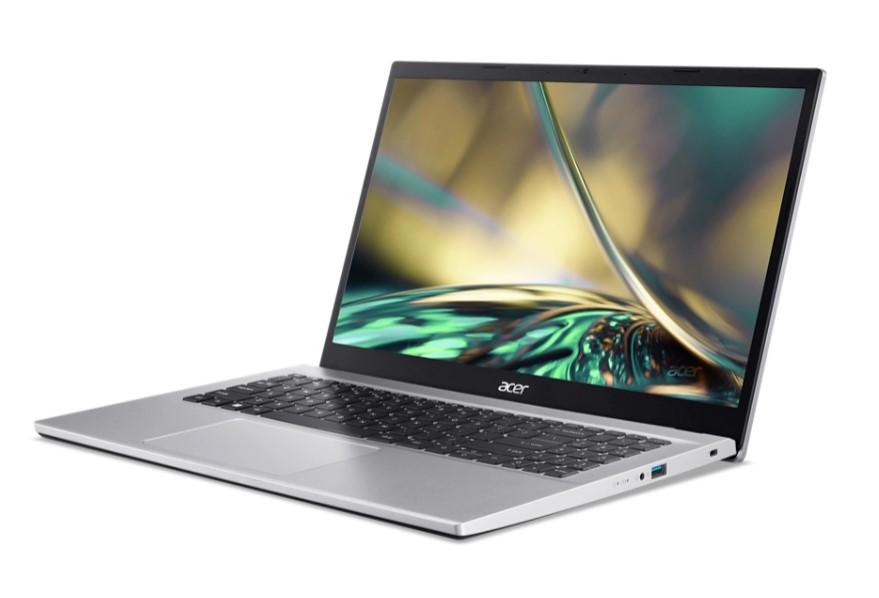 Лаптоп ACER NB ASPIRE 3 A315-59-774G (10-ядрен) Intel Core i7-1255U 1.7/4.7 GHz, 15.6'' (39.62 cm) FHD IPS SLIM BEZEL, 8GB DDR4 RAM, 1TB SSD, Free DOS, Pure Silver(BG), NX.K6SEX.004