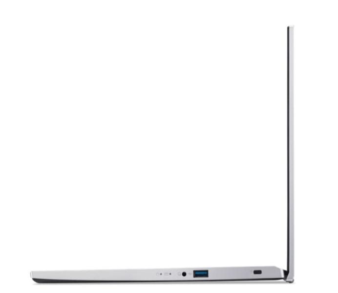 Лаптоп ACER NB ASPIRE 3 A315-59-774G (10-ядрен) Intel Core i7-1255U 1.7/4.7 GHz, 15.6'' (39.62 cm) FHD IPS SLIM BEZEL, 8GB DDR4 RAM, 1TB SSD, Free DOS, Pure Silver(BG), NX.K6SEX.004