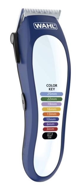 Машинка за подстригване Wahl 79600-3716, ColorPro, Lithium Ion Cordless Clipper, 50% more power precision clipper include taper lever and 10 colored guide combs