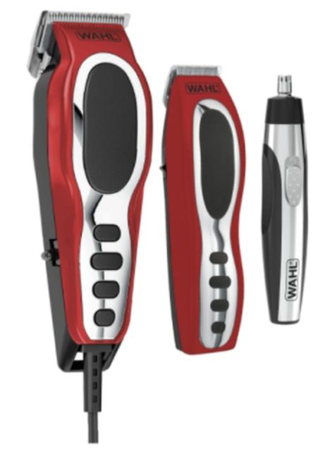 Машинка за подстригване Wahl 79520-5616, CloseCut combo, Corded Clipper combo, Zero-overlap blades, 11 guide combs, battery trimmer and personal trimmer included