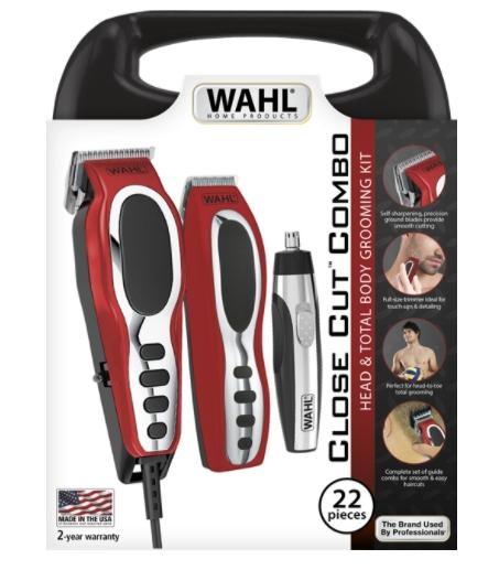 Машинка за подстригване Wahl 79520-5616, CloseCut combo, Corded Clipper combo, Zero-overlap blades, 11 guide combs, battery trimmer and personal trimmer included