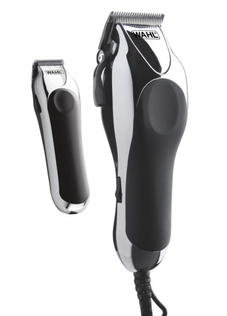 Машинка за подстригване Wahl 79524-2716, ChromePro Deluxe, Corded Clipper Combo, Multicut clipper, battery trimmer, 12 guide combs and accessories