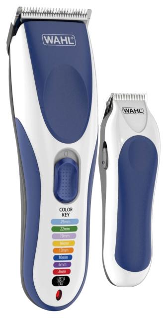 Машинка за подстригване Wahl 09649-916, ColorPro Cordless Combo, Cordless Clipper combo, 10 guide combs, rinseable blade, battery trimmer, storage pouch and accessories