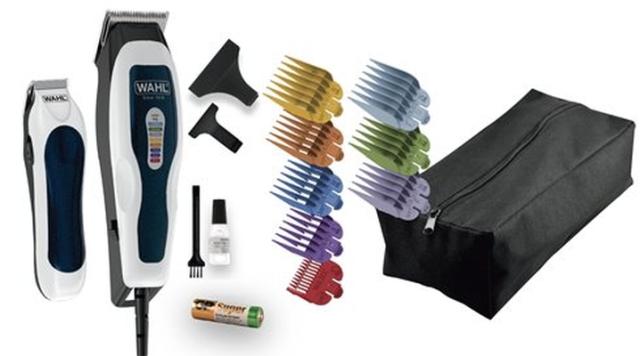 Машинка за подстригване Wahl 1395.0465, ColorPro Combo, Corded Clipper Combo, Battery trimmer, 8 colour coded, attachment combs, pouch and accessories