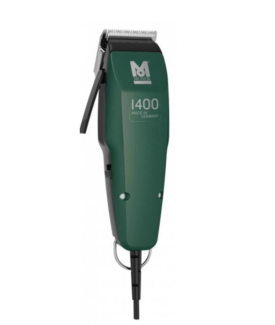 Машинка за подстригване Moser 1406-0454, 1400 Green edition, Corded Clipper Made in Germany Adjustable lever with 5 lockable positions, Adjustable 5-pos. guide comb & 14 mm comb, scissor