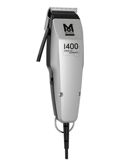 Машинка за подстригване Moser 1406-0458, Edition 1400, Corded Clipper Made in Germany Adjustable lever with 5 lockable positions, 5-pos. guide comb and 4.5 mm guide comb
