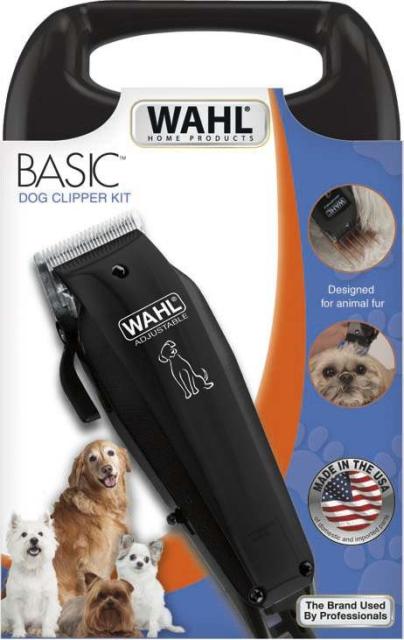 Машинка за подстригване на домашен любимец Wahl 09160-2016, Basic, Corded Animal Clipper, Powerful and quiet clipping with taper lever and 4 colored guide combs