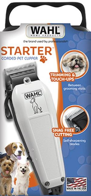 Машинка за подстригване на домашен любимец Wahl 09160-1716, Starter, Corded Animal Clipper, Ideal for light-duty clipping, Including taper leverl and 4 guide combs