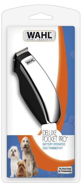 Машинка за подстригване на домашен любимец Wahl 09962-2016, Deluxe Pocket Pro, Battery Trimmer Super compact battery trimmer, 2 attachment combs included