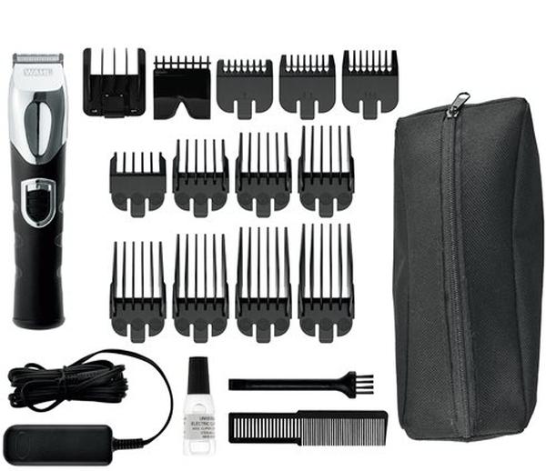 Тример Wahl 09854-2916 Lithium Ion Trimmer, 3 beard combs, 8 hair combs, 6 position guide for trimmer, reversible guide comb