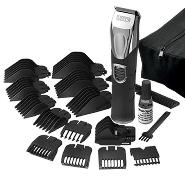 Тример Wahl 09854-2916 Lithium Ion Trimmer, 3 beard combs, 8 hair combs, 6 position guide for trimmer, reversible guide comb