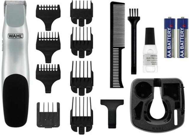 Тример Wahl 09906-716, Groomsman Battery,  Battery Trimmer Grooming kit including beard trimmer, 6- position guide comb and 7 individual guide combs