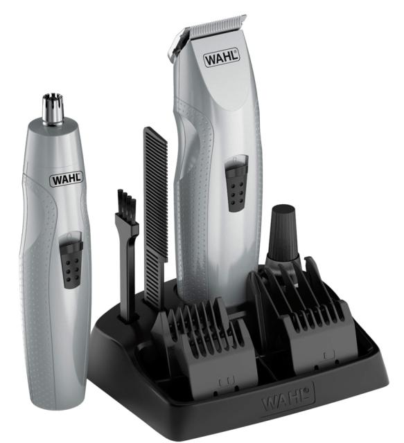 Тример Wahl 05606-308, Mustache & Beard + Battery Trimmer, Battery Trimmer Kit Trimmer and dual foil shaver, 6 pos. beard guide, 3 individual beard guides and detail trimmer