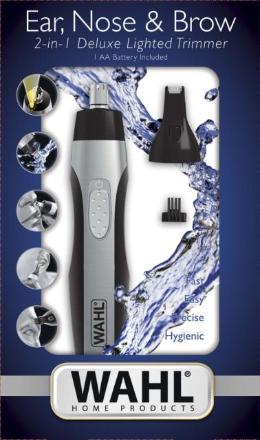Тример Wahl 05546-216 Ear, Nose & Brow Trimmer 2 rinseable cutting heads for nose trimming, contour and eyebrow trimming, integrated spotlight