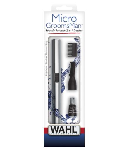 Тример Wahl 05640-616, Micro Groomsman, Ear, Nose & Brow Trimmer, 2 rinseable cutting heads for nose trimming, contour and eyebrow trimming