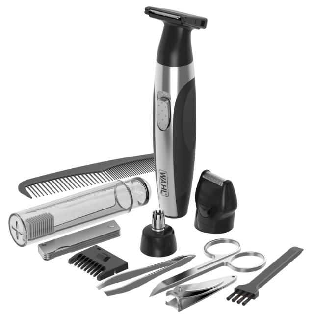 Тример Wahl 05604-616, Travel kit deluxe, Lithium Battery Trimmer Kit, Lithium bat. trimmer, nose trimmer, nail file, nail clipper, toothbrush, tweezers, scissors, comb