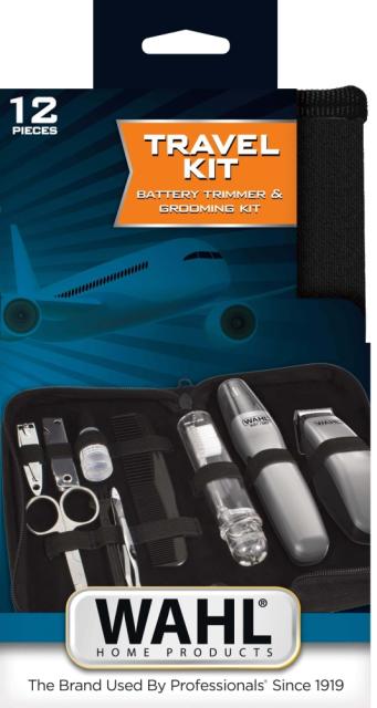 Тример Wahl 09962-1816, Battery Trimmer Kit, Batt. trimmer, nose trimmer, nail file, nail clipper, toothbrush, tweezers, scissors, comb