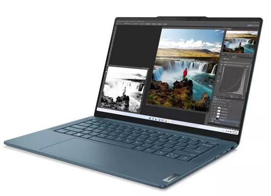 Лаптоп Lenovo Yoga Pro 7 14ARP8 (8-ядрен) AMD Ryzen 7 7735HS 3.2/4.75GHz, 14.5" (36.83cm) WQXGA Anti-Glare дипслей (HDMI), 16GB LPDDR5, 512GB SSD NVMe, 1x USB4 40Gbps, Free DOS