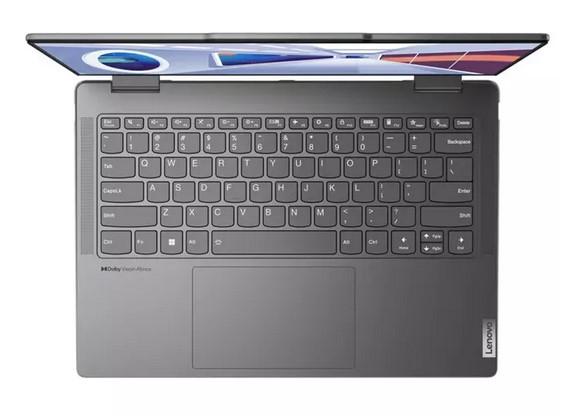 Лаптоп Lenovo Yoga 7 14IRL8 (12-ядрен) Intel Core i5-1340P 1.9/4.6GHz, 14" (35.56cm) WUXGA 400nits Touchscreen Display, 16GB LPDDR5, 512GB SSD NVMe, 1x USB 3.2 Gen1, Windows 11 Home
