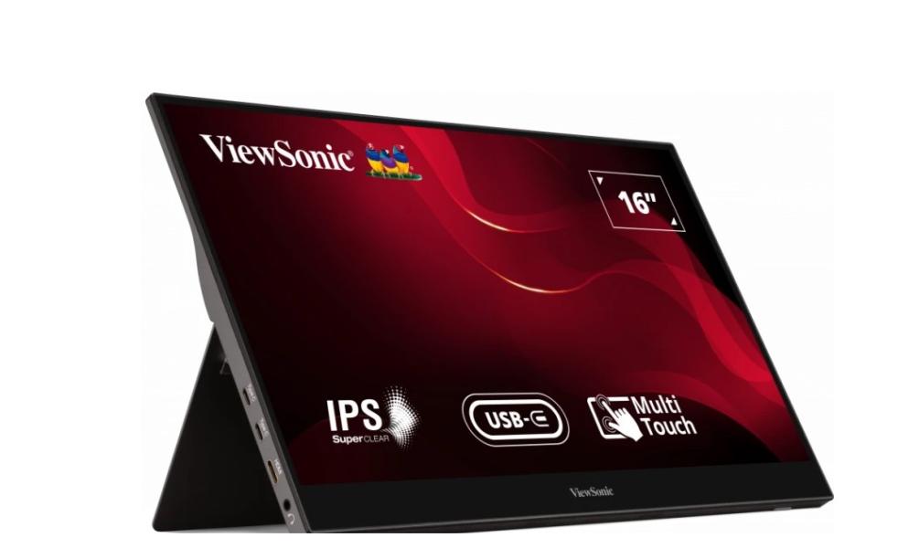 Монитор VIEWSONIC TD1655 Portable Touch Display 15.6" (39.62 cm)  IPS, 6.5ms (Typical GTG), 60Hz, 1920x1080, mini HDMI, 2xUSB Type-C