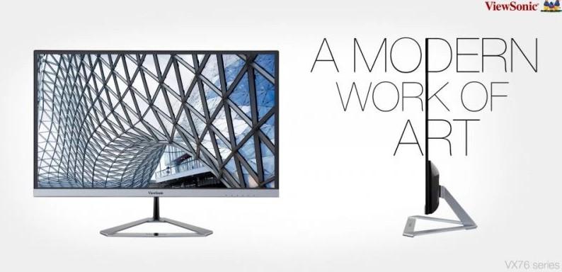 Монитор ViewSonic VX2476-SMH, 23.8 (60.45 cm) IPS панел, 75 Hz, Full HD, 4ms, 250 cd/m2, 2x HDMI, VGA