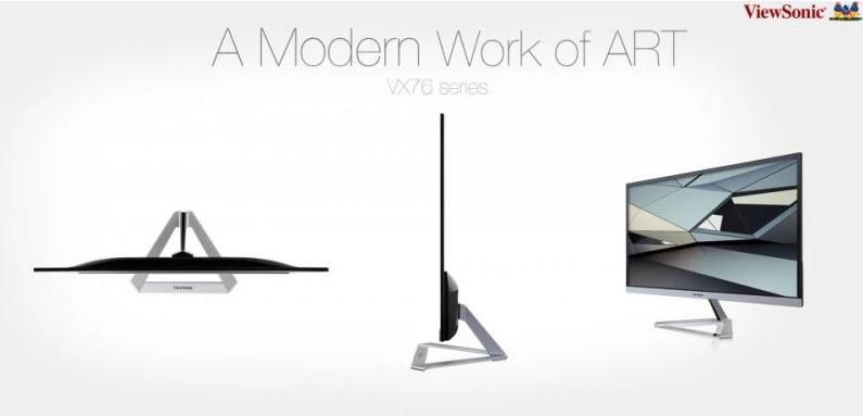 Монитор ViewSonic VX2476-SMH, 23.8 (60.45 cm) IPS панел, 75 Hz, Full HD, 4ms, 250 cd/m2, 2x HDMI, VGA